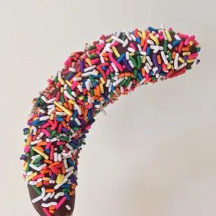 Chocolate and sprinkles banana