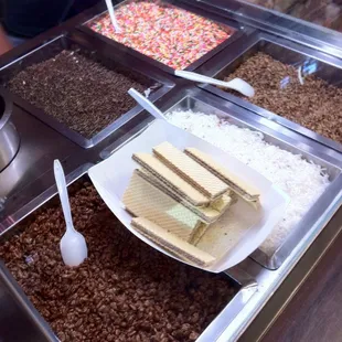 So many sprinkles and toppings to choose from