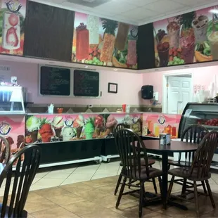 Plenty of seating inside and a nice, clean atmosphere