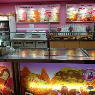 the inside of a restaurant