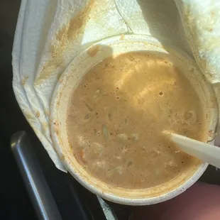 The &quot;elote&quot; more like soup with Hot sauce and sour cream. How is the Mexican corn? Applebees is better with there street corn