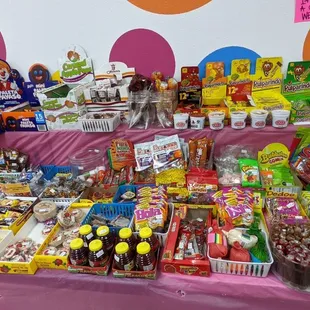 Various Mexican candy and treats.