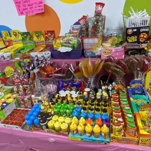 Various Mexican candy and treats.
