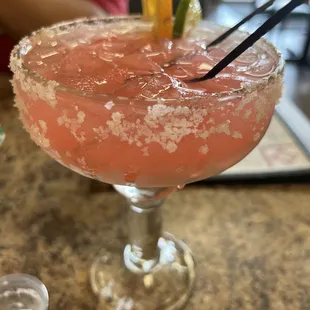Delicious watermelon margarita