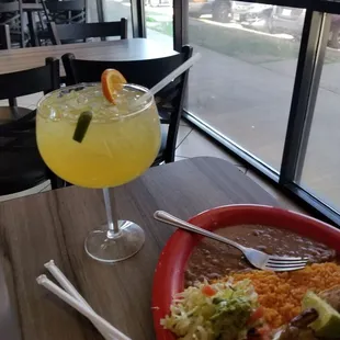 Lime Margarita on the rocks