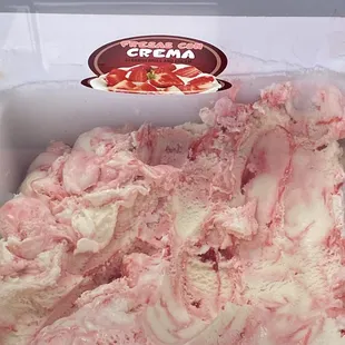 Fresas con crema ice cream