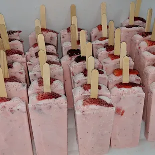 Paletas fresh out of the mold.