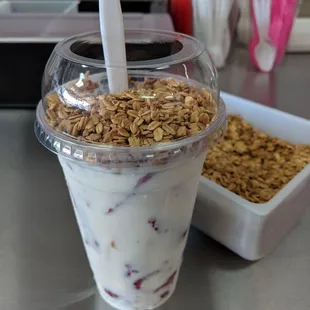 Fruit with Yogurt, yummy!!!