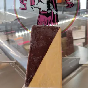 Vanilla dipped in Chocolate