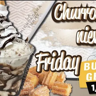 a cup of ice cream with chocolate and waffles