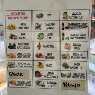 Water based flavors