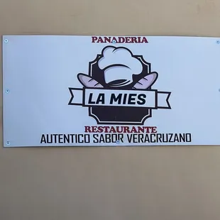 a sign for a restaurant
