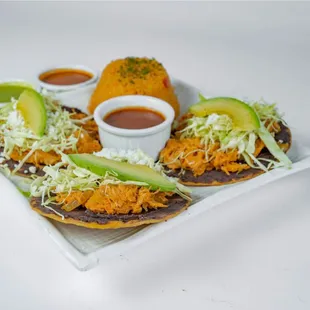 Tostadas de tinga.