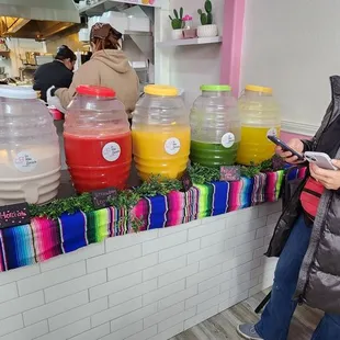 The fresh daily made drinks!!