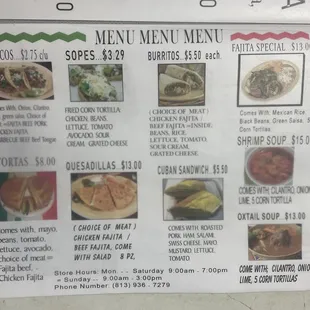 ramen and noodles, menu