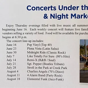 LM Farmer's Market will transition to a night market at 5PM June 16-Aug 18 @ LM Regional Park (exc 07/28 @ Creek Pk).