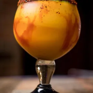 a close up of a drink in a glass