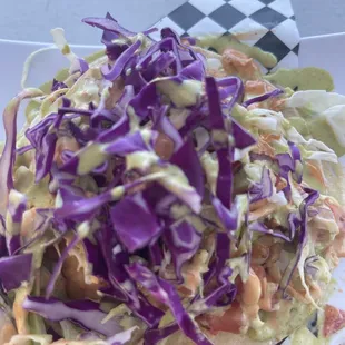 Tacos de camarón/shrimp taco