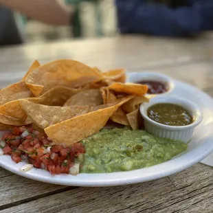 Guacamole and Chips- very tasty, but small portion