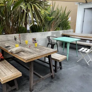Outside seating