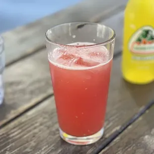 Aqua Fresca always good here! Watermelon today