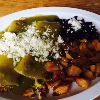 Green Breakfast Enchiladas