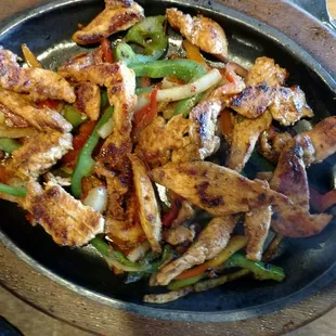 Chicken fajitas....Awesome, delish, can't wait to get them again!