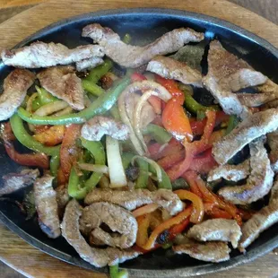 Steak fajita...My husband luvs them!