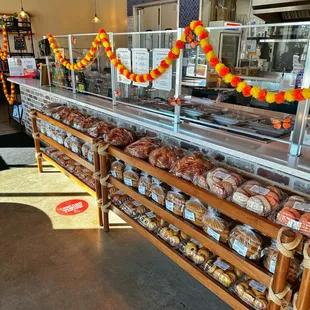 Our large selection of hand made bread by our bakery in Chamblee
