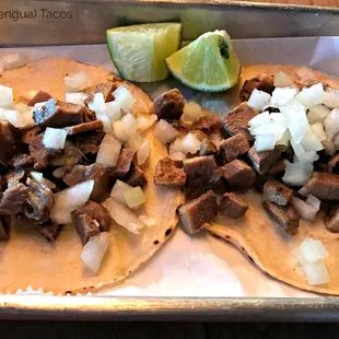 Beef Tongue Tacos