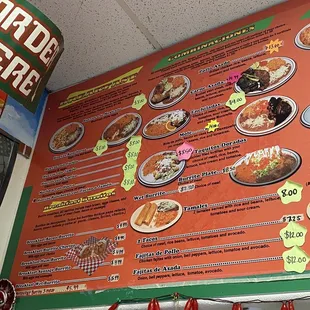 Updated Menu as of 6/18/21