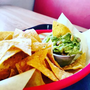 Chips and guacamole