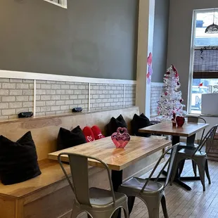 Seating at La Mocha Cafe