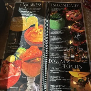 Drink menu