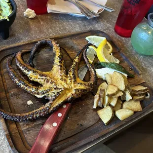Pulpo zarandeado