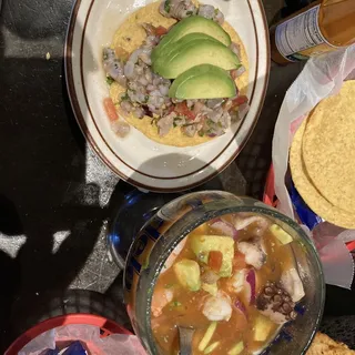 TOSTADA DE CEVICHE DE PESCADO