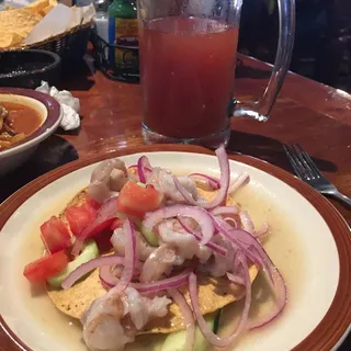TOSTADA DE AGUACHILE