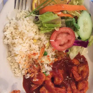 Camarones a la Diabla Combo