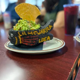 "Guacamole" pair perfect with the Molcajete Azteca