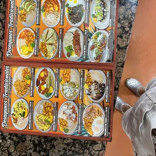 a tray of mexican food