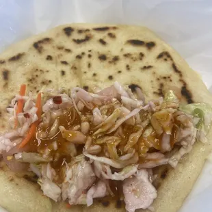 Pupusas (which fits the whole to go box)