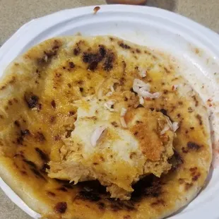 Horchata and pupusa