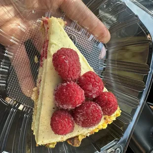 Pistachio raspberry sansival