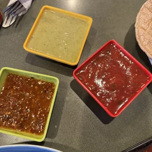 The other green super spicy sauce