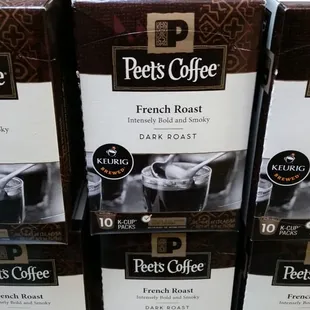 three packages of fresh coffee
