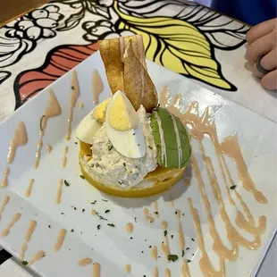 Causa limena THE best thing we had! Fantastic. GET IT