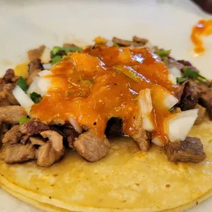 Carne asada taco