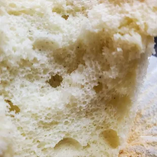 See the tiny black dots? The cake starting to mold