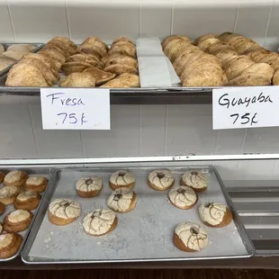 a variety of baked goods