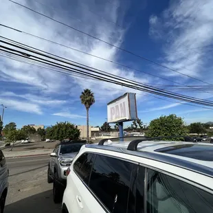 outside